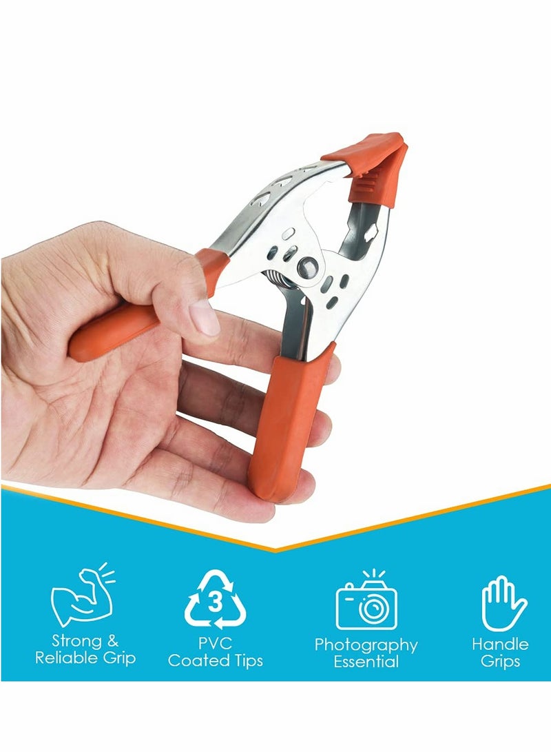 Zikra 8 Pack Spring Clamp, 6 inch Spring Clamp Large Super Heavy Duty Spring Metal, for Strong Hardware Claps for Woodworking, Wood, Pony, Photography, Furniture - Image 3