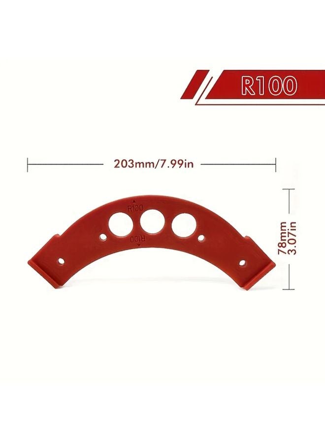 R250 Woodworking Round Corner Template Router Jig Kit Cabinet Making Edge Guide - Image 2