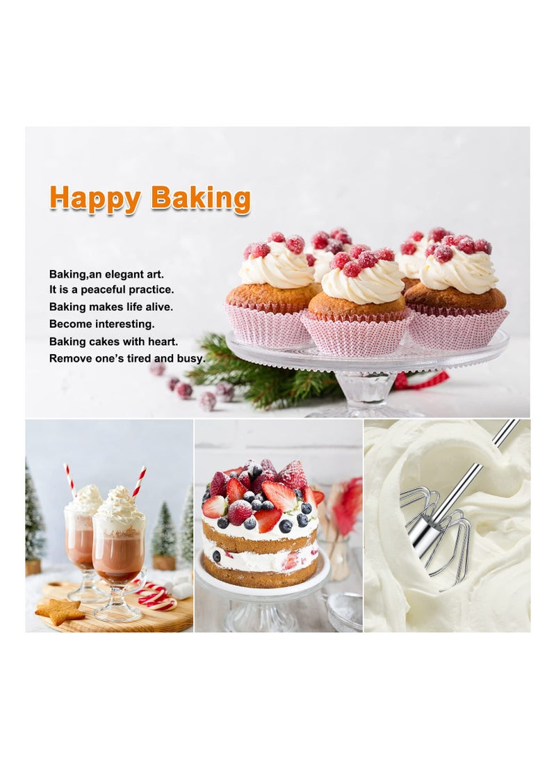 3 Pcs Hand Push Whisk Semi Automatic Egg Stainless Steel For Home Blending Whisking Beating Stirring 14in 12in and 10in  - Image 3