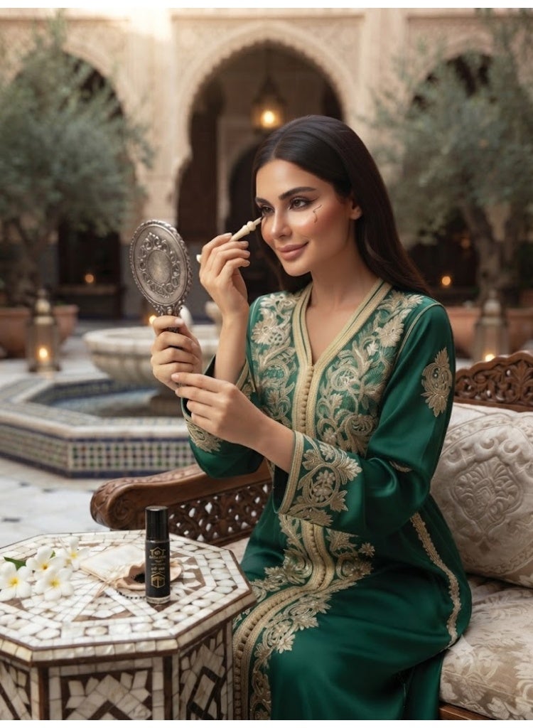 كحل الأثمد المغربي الأصلي 100% – لكثافة الرموش وجمال العيون – خالي من الرصاص – مع مورد خشبي - Image 5