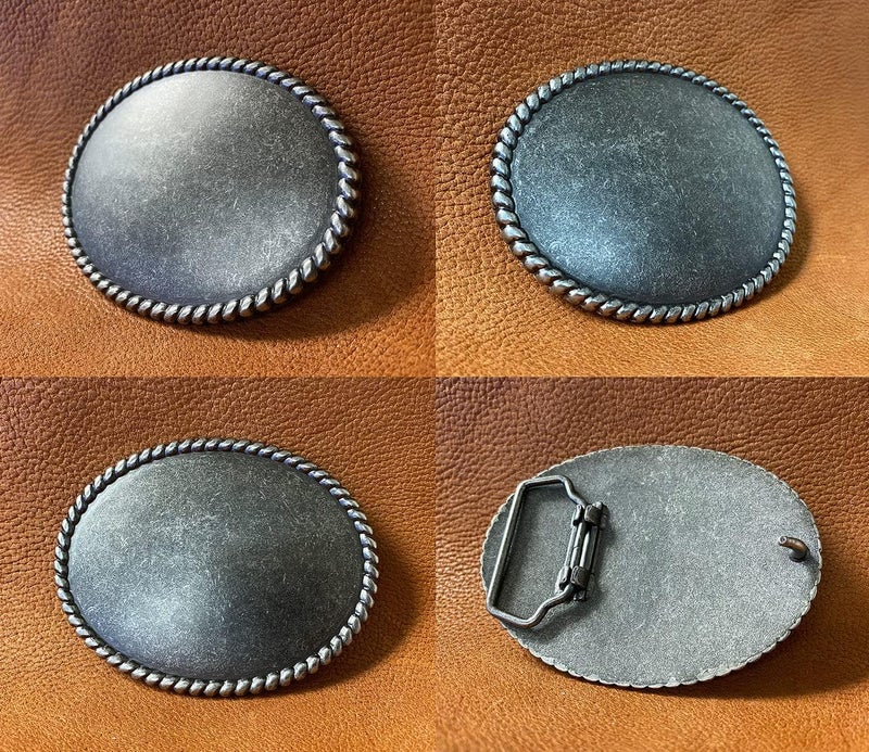 Belts.com Replacement Belt Buckle Vintage Blank Plain Belt Buckle Fits 1-1/2"(38mm) Belt Strap-Multi-Style Options - Image 3