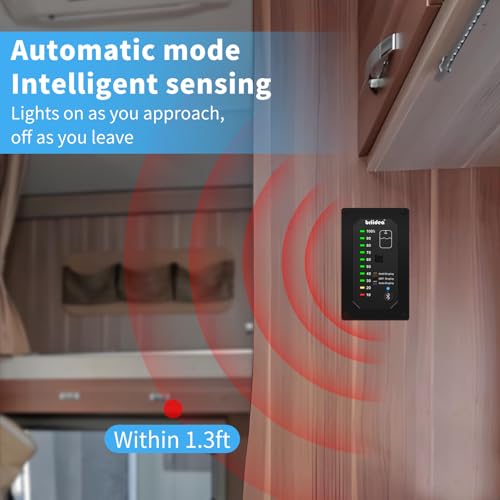 briidea Bluetooth RV Water Tank Level Sensor Monitor Indicator with App & LED Display, Precise Detection, Auto-Sense Modes, Ensures Water Supply for RVs, Boats, Caravans - Image 3
