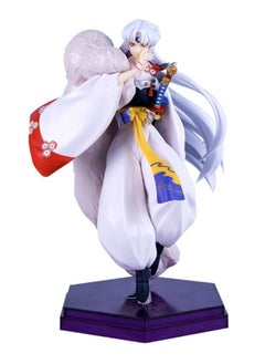 Generic Anime Action Figure with Base, Sesshoumaru Action Figure, Anime Realistic Collectible Figure, High Quality Anime Action Figure Toy for Collection, Decoration, As Valuable Gift 20cm  - Image 1