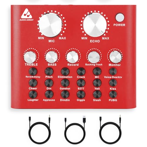 Audio Array AI-12 USB Bluetooth Soundcard | 1Ch Mixer interface | 2 mic inputs, 2 smartphone & PC/Mac outputs | Karaoke Recording, Mobile/PC Streaming, Live Broadcasting | Singing, Recording,Gaming - Image 1