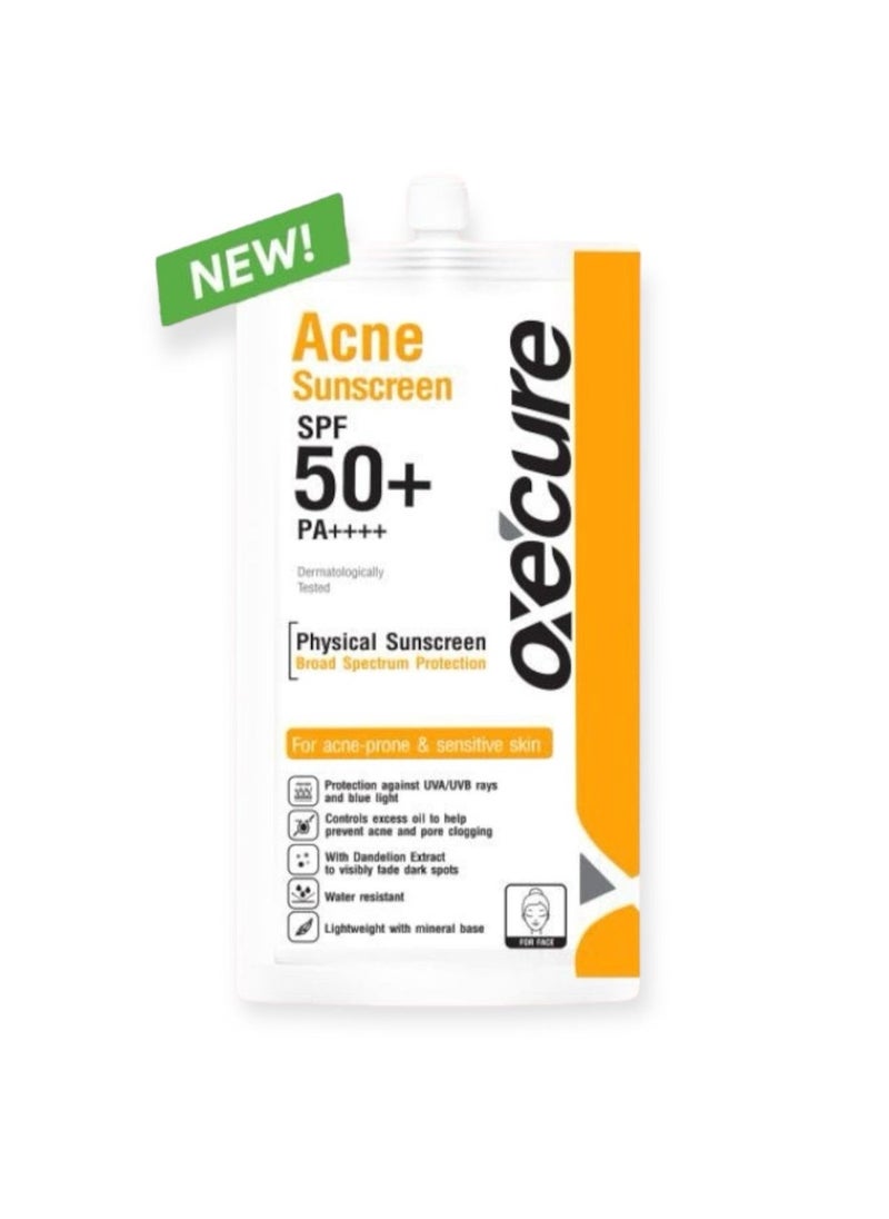 oxe cure Oxecure acne sunscreen 