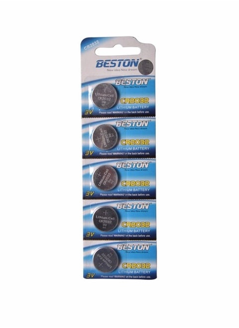 Beston CR2032 Lithium Battery 3V - Pack of 5