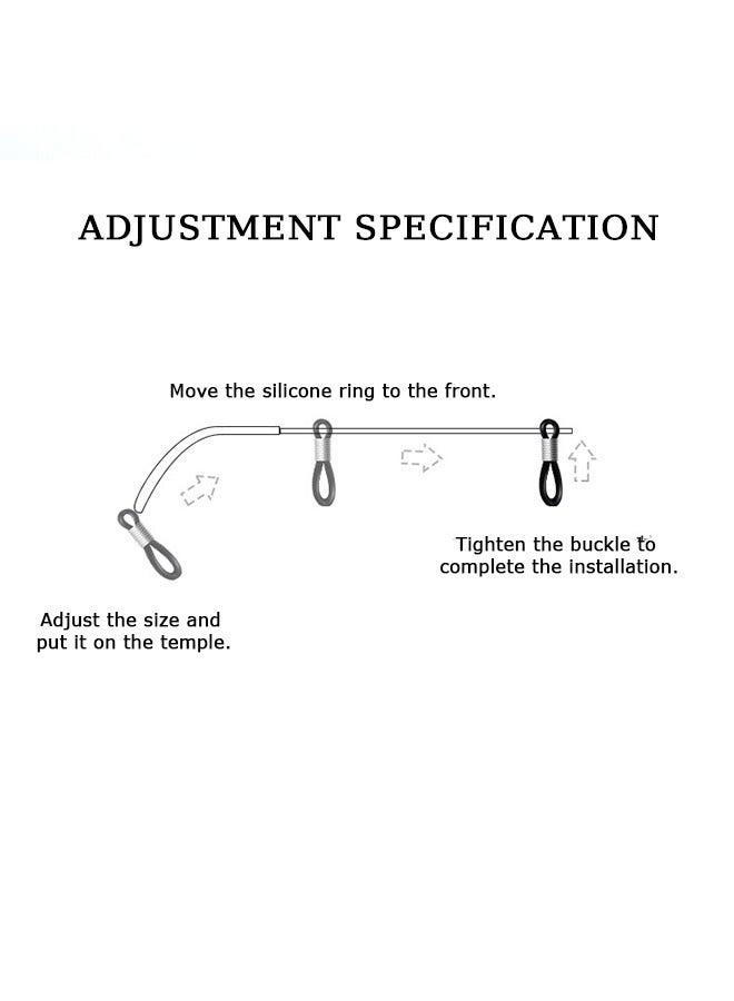 Crystal Beaded Eyeglasses Lanyard Chain, Anti Loss Eyeglass Retainer Chain, Around Neck Glasses Strap Cord Holder - Image 5