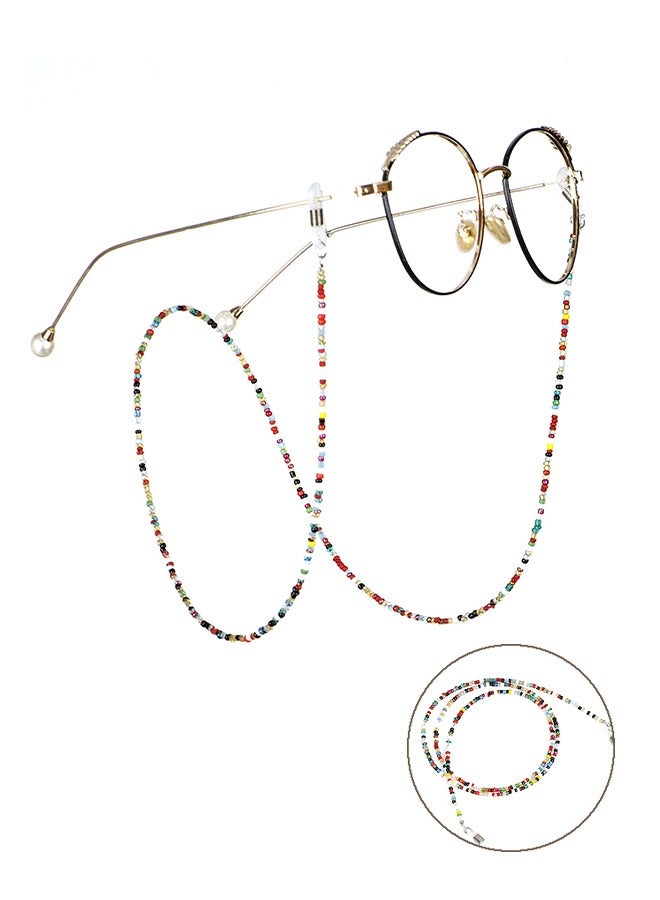 Crystal Beaded Eyeglasses Lanyard Chain, Anti Loss Eyeglass Retainer Chain, Around Neck Glasses Strap Cord Holder - Image 1