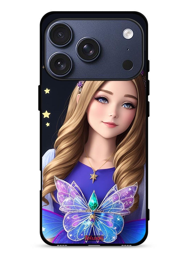 Tolwak Apple iPhone 17 Pro Protective Case Cover Cute Butterfly Girl - Image 1