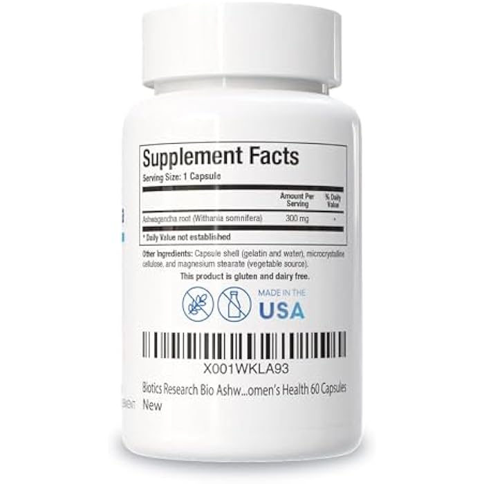 Biotics Research Bio Ashwagandha 300mg Ashwagandha Root, Adaptogenic Herb, Promotes Relaxation Response, Healthy Adrenal, Cognitive and Immune System Function, Brain Health, Women’s Health 60 Capsules - Image 2