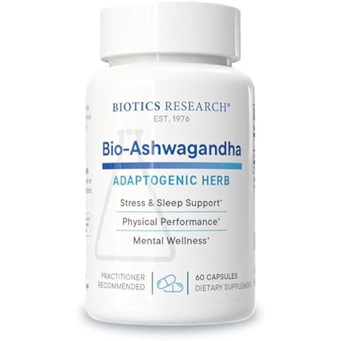 Biotics Research Bio Ashwagandha 300mg Ashwagandha Root, Adaptogenic Herb, Promotes Relaxation Response, Healthy Adrenal, Cognitive and Immune System Function, Brain Health, Women’s Health 60 Capsules - Image 1