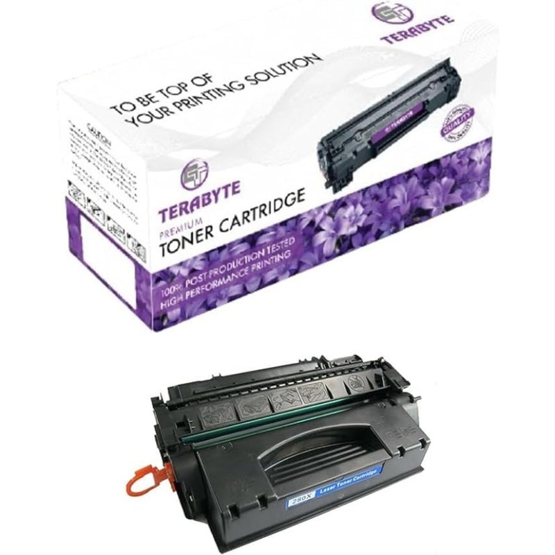 خرطوشة حبر بديلة لطابعة الليزر المكتبية، حبر أسود عالي الإنتاجية لسلسلة HP Pro 400/M401/M425، متوافق مع CF280X/80X، تركيبة متينة قائمة على البوليمر - Image 1