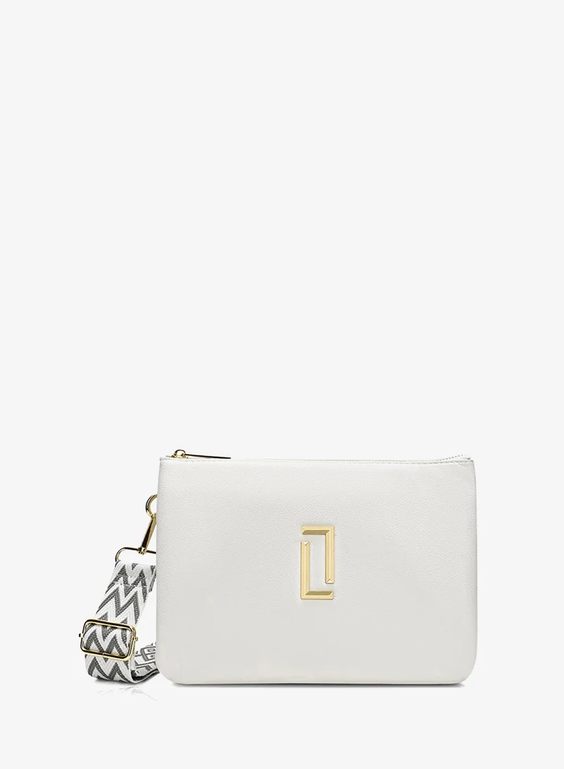 Lavie Luxe Women's Milan26 5-Compartment Sling  (White)