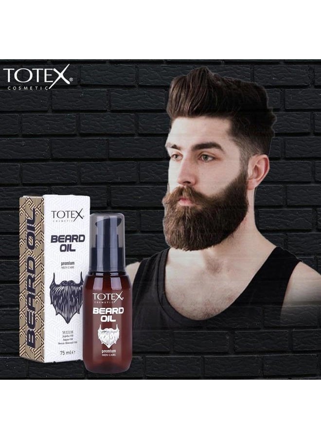 Totex - Premium Beard & Mustache Serum Oil Conditioner Anti-Dandruff Men Care 75ml - Image 1