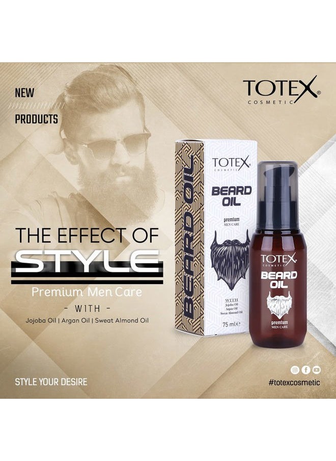 Totex - Premium Beard & Mustache Serum Oil Conditioner Anti-Dandruff Men Care 75ml - Image 1