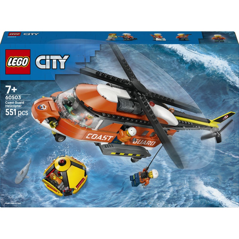 LEGO City Coast Guard Helicopter Toy Building Set 60503  (Age 7+, 551 Pieces) - Image 2