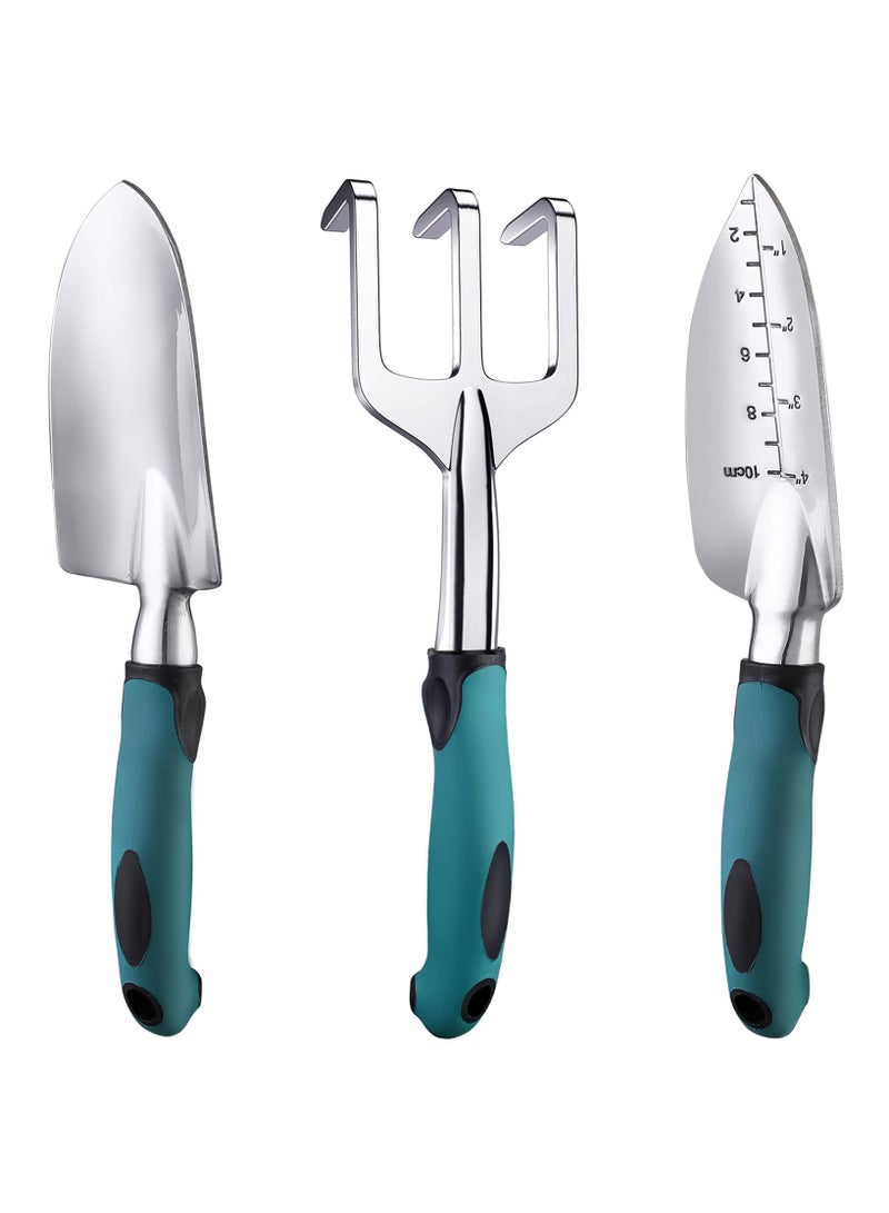 Generic 3 PCS Garden Tool Set – Heavy Duty Aluminum Hand Tools with Non-Slip Rubber Handle – Durable Gardening Kit for Men & Women - Image 1