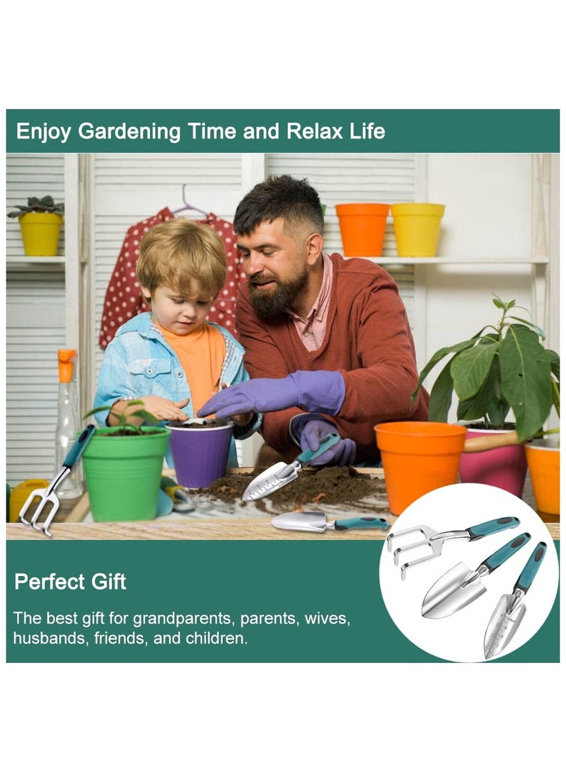 Generic 3 PCS Garden Tool Set – Heavy Duty Aluminum Hand Tools with Non-Slip Rubber Handle – Durable Gardening Kit for Men & Women - Image 2