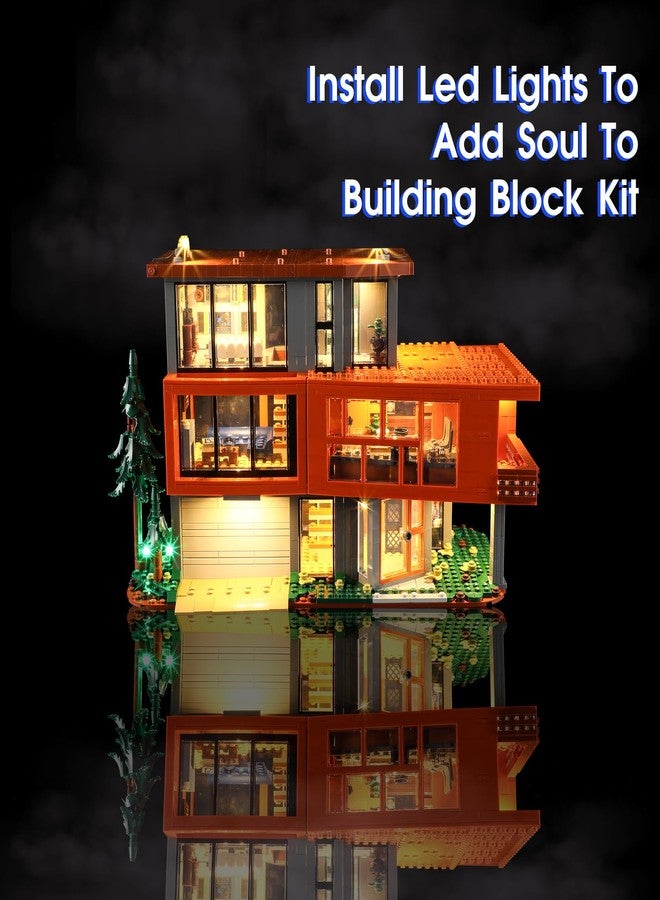 Vaodest مصباح LED من Vaodest لمجموعة Lego Twilight The Cullen House 21354، تصميم وتكوين متوافق مع الموديل 21354 (مصباح LED فقط، وليس مجموعة مكعبات البناء). - Image 3