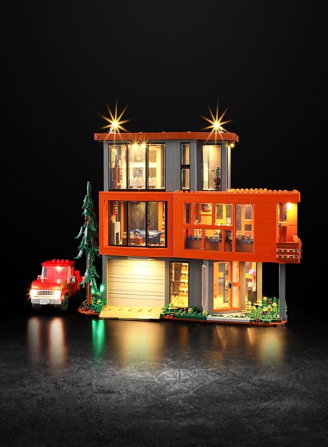 Vaodest مصباح LED من Vaodest لمجموعة Lego Twilight The Cullen House 21354، تصميم وتكوين متوافق مع الموديل 21354 (مصباح LED فقط، وليس مجموعة مكعبات البناء). - Image 1