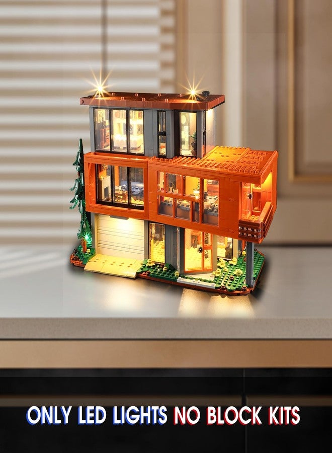 Vaodest مصباح LED من Vaodest لمجموعة Lego Twilight The Cullen House 21354، تصميم وتكوين متوافق مع الموديل 21354 (مصباح LED فقط، وليس مجموعة مكعبات البناء). - Image 2
