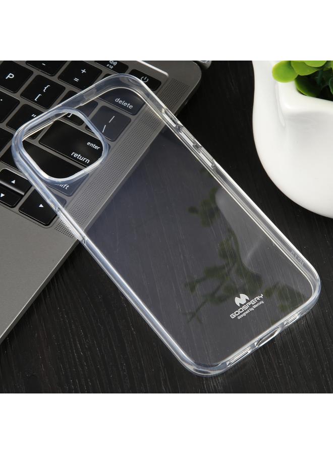 جوسبيري جراب لهاتف iPhone 15 Pro، جراب هاتف شفاف من مادة TPU الناعمة - Image 1