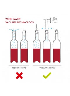 Vacu Vin Wine Saver Vacuum Stoppers - Set of 4 - Gray - for Wine Bottles - Keep Wine Fresh for Up to a Week with Airtight Seal - Compatible with Vacu Vin Wine Saver Pump - pzsku/ZE906A012D2A916A1251FZ/45/_/1728458500/abef5338-3e00-492a-bee1-38de1198e699