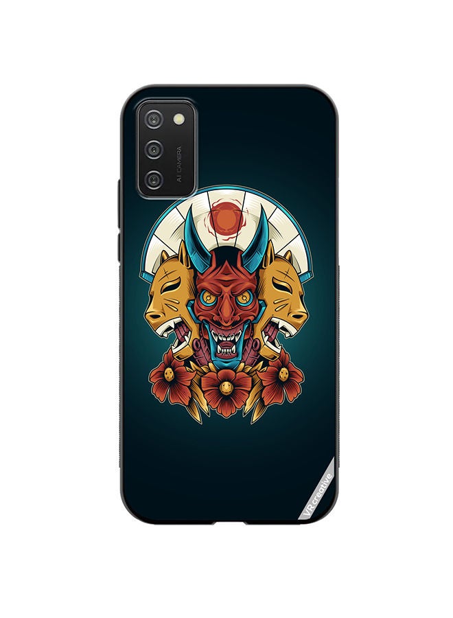 VR CREATIVE Protective Case Cover For Samsung Galaxy A03s Devil Mask Design Multicolour - Image 1