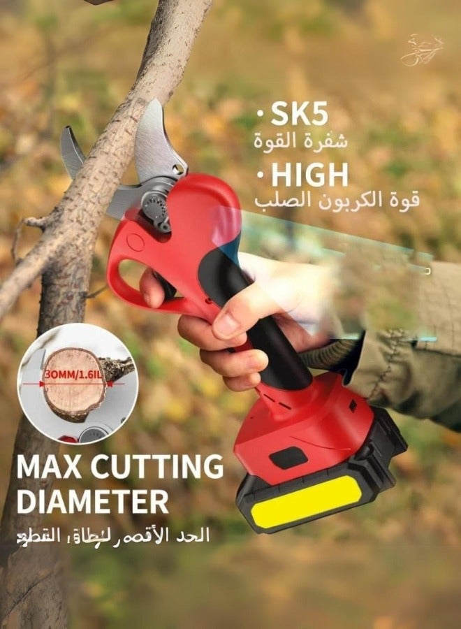 Denx Pruning Shears Electronic Pruner | 500W Rechargeable Battery Powered Tree and Plant Trimming and Cutting | DX2572 - Image 3