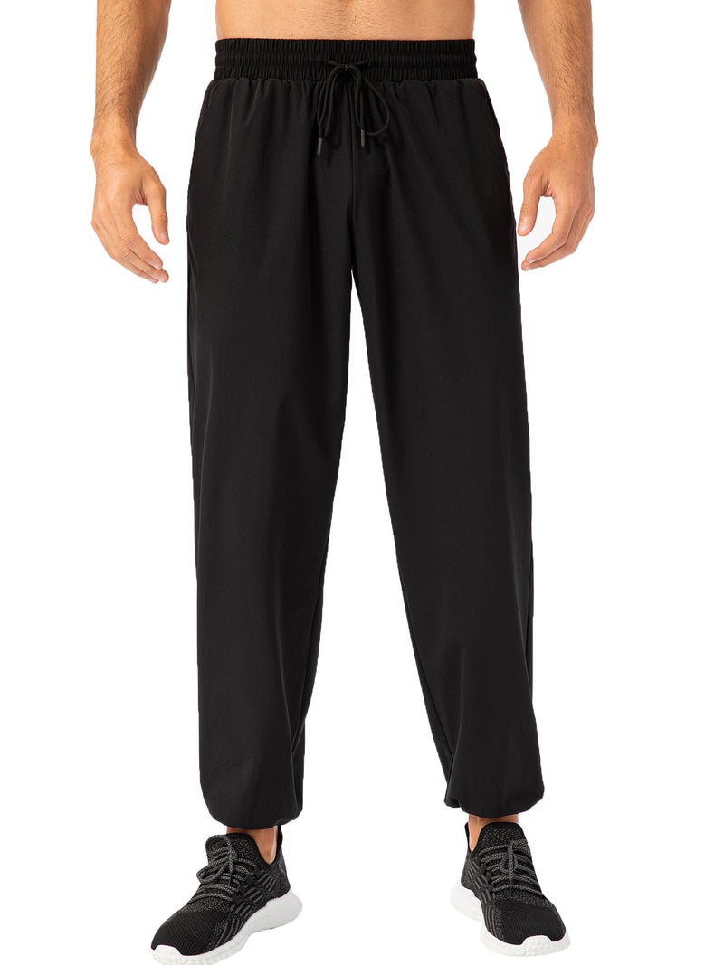 Men Jogger Pants Sweatpants with Pockets Tapered Running Workout Athletic Joggers - Image 1
