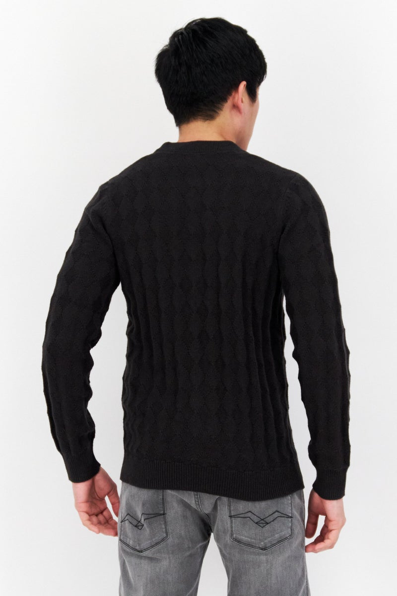 Lyle & Scott Men V-Neck Long Sleeve Knitted Cardigans, Black - Image 4