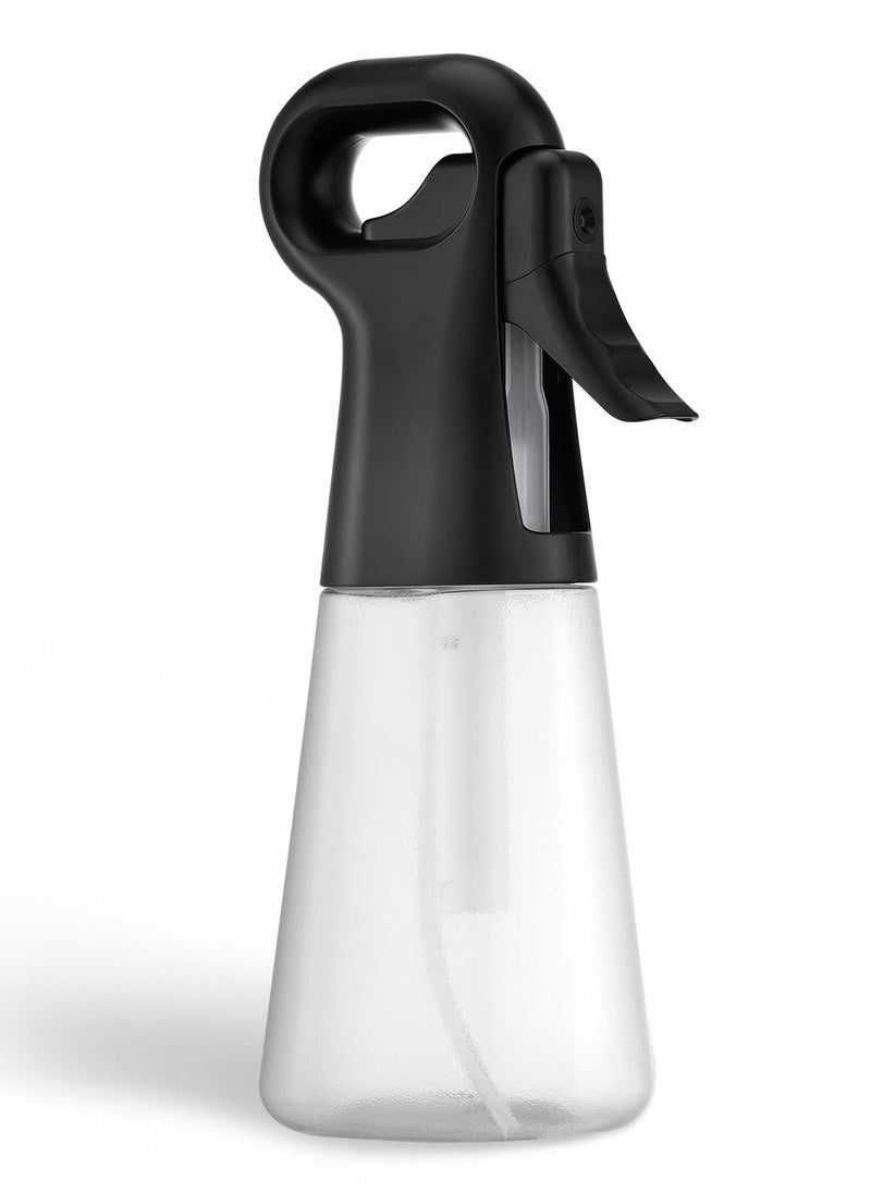 Y&D Roll over image to zoom in Spray Bottle for Hair (10 oz) Continuous Sprayer, Fine Mist Mister Plant, Aerosol Water (Clear&Black, 300ml)  - Image 1