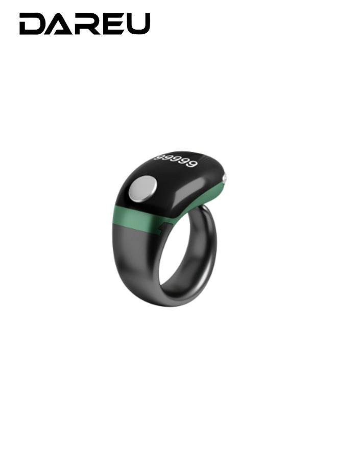 DAREU Smart Adjustable Finger Counter Ring with OLED Display – Rechargeable Digital Tally Ring with Type-C Charging, Rotatable Screen, 3-Size Adjustable Band for Prayers, Workouts, or Daily Counting - Image 1