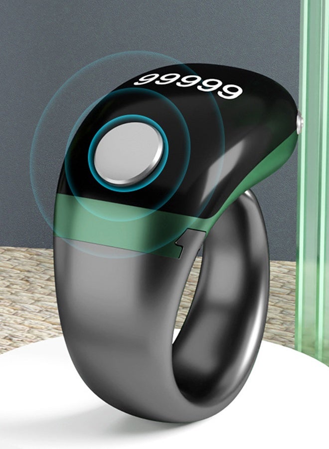 DAREU Smart Adjustable Finger Counter Ring with OLED Display – Rechargeable Digital Tally Ring with Type-C Charging, Rotatable Screen, 3-Size Adjustable Band for Prayers, Workouts, or Daily Counting - Image 3