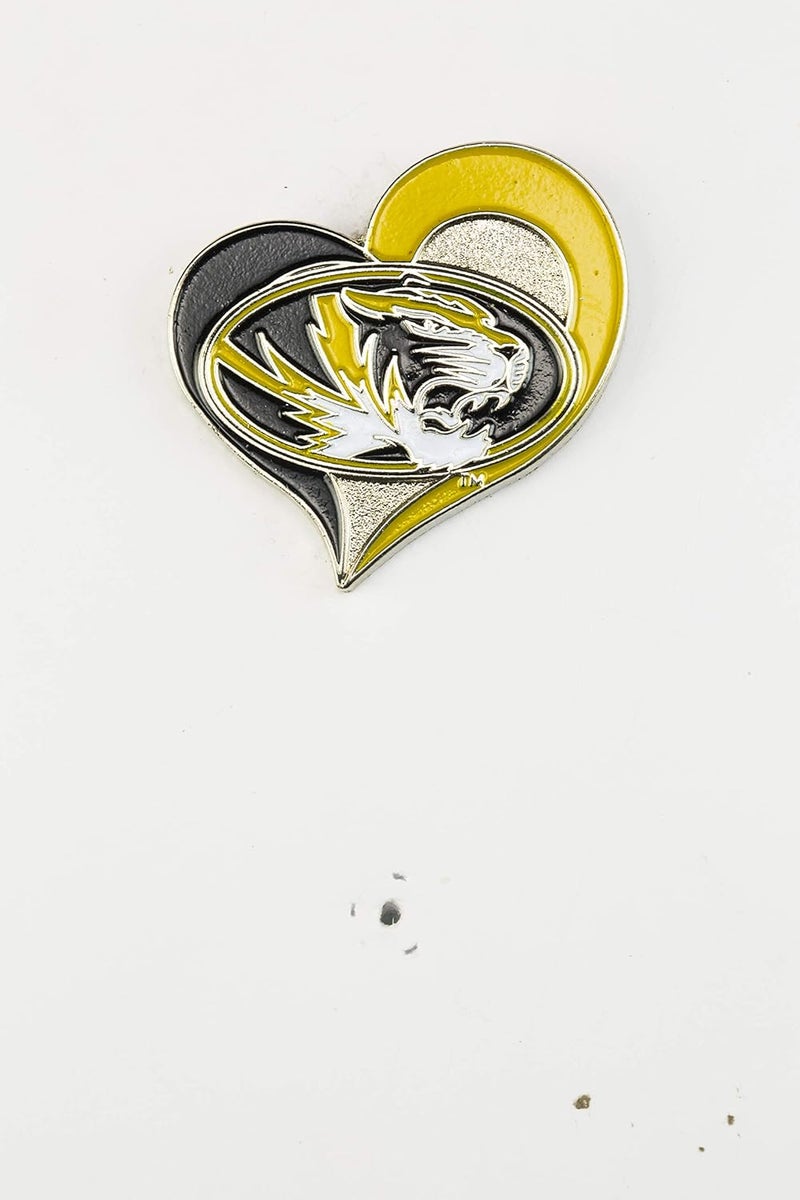 NCAA unisex-adult Swirl Heart Pin