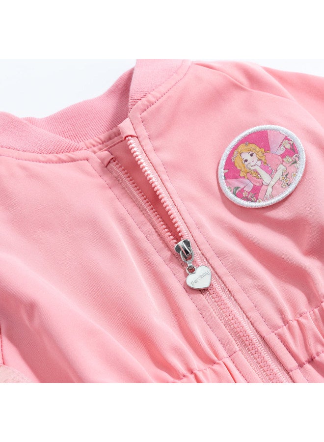 Bornbay Spring/autumn Kids' Jacket - Sweet And Stylish Windproof Stand Collar Coat For Toddler & Little Girls - Image 5