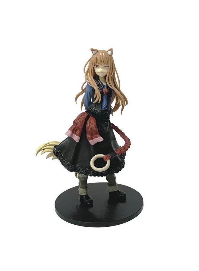 general Merchant Meat Spice Wolf desktop decoration Holo Character Model Collection Decoration Toys Gifts for Family and Friends - Image 1