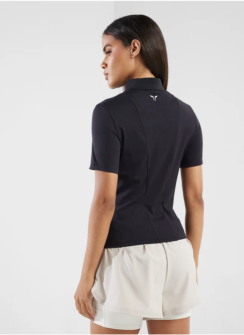 SQUATWOLF Zip Up Polo