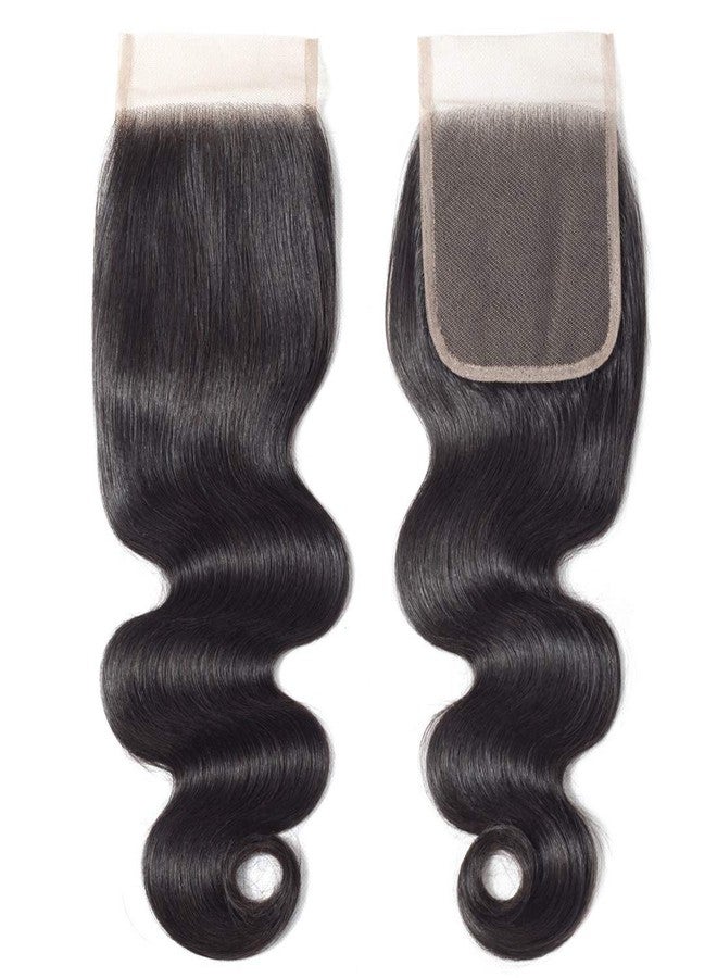 DMS Body Wave Human Hair Lace Closure 4x4 Free Part Swiss Lace Closure 12A Brazilian Virgin Hair Top (16 Inch) - Image 2