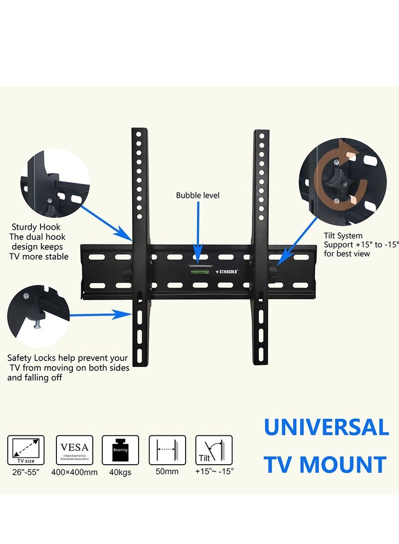 Stargold Full Motion TV Wall Bracket Mount for Most 26-55 Inches LED LCD Monitors and TV  - Image 4