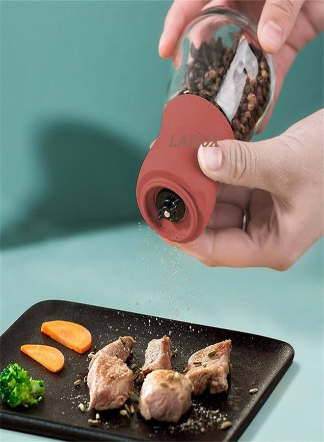 Lariox Pepper Mill and Salt Grinders Shaker, Modern Design Refillable Multi-Function Salt and Pepper Grinders, Adjustable Coarseness - Image 3