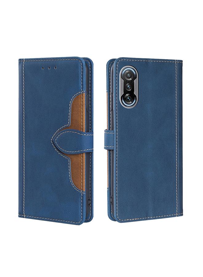 The Bros Case For Xiaomi Redmi K40 Gaming Skin Feel Straw Hat Magnetic Buckle Leather Phone Case