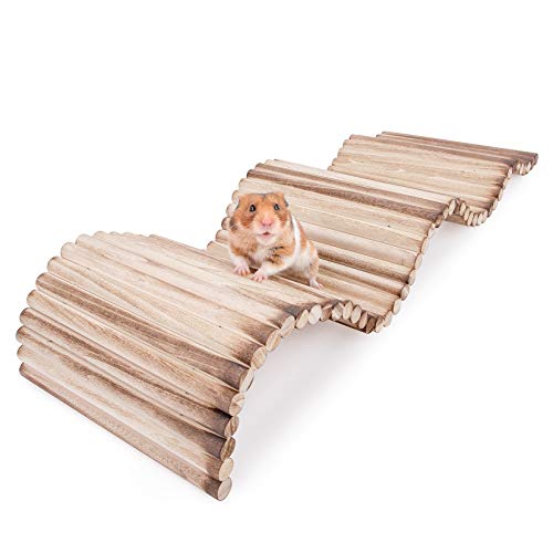 Niteangel Small Animal Climbing Toys Suspension Bridge Ladder for Hamsters Gerbils Mice Rats Guinea Pigs or Other Small Pets 236 x 78 - Image 1
