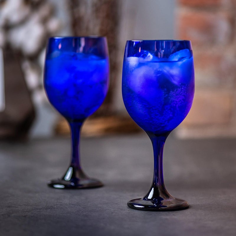 Libbey Premiere Cobalt Wine Glasses, 11.5 ounce, Set of 12 - Image 3