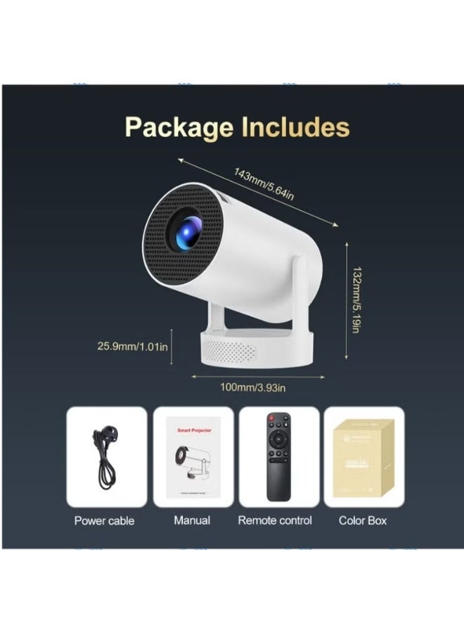 HY300 Pro Ultra Portable Projector 4K WiFi 6 BT 5.2 Upgraded Portable Projector Full HD Supported for Phone/PC/TV/HDMI /PS5 /Laptop Auto Keystone Home Theater 180° Rotation [Built-in App] - Image 5
