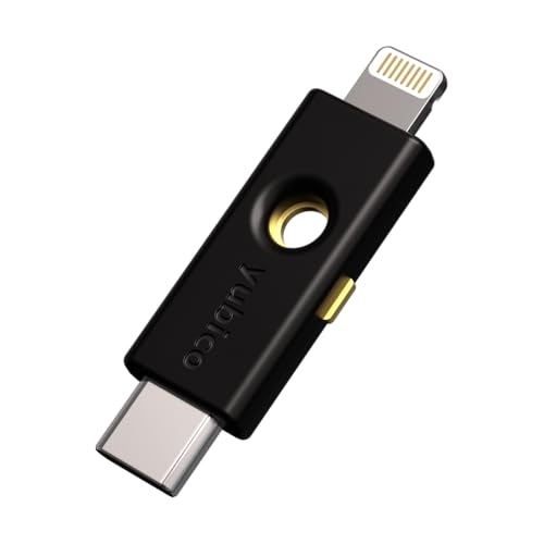 Yubico YubiKey 5Ci - Two Factor Authentication Android/PC/iPhone Security Key, Dual Connectors for Lighting/USB-C - FIDO Certified USB Password Key, Protect Online Accounts with More Than a Password - Image 1