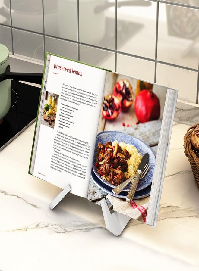Saycker Cookbook Stand, Wooden Recipe Book Holder for Kitchen Counter, Detachable Cookbook Holder Stand, Multifunctional Cook Book Stands for Display of Recipes & Tablets - Image 4
