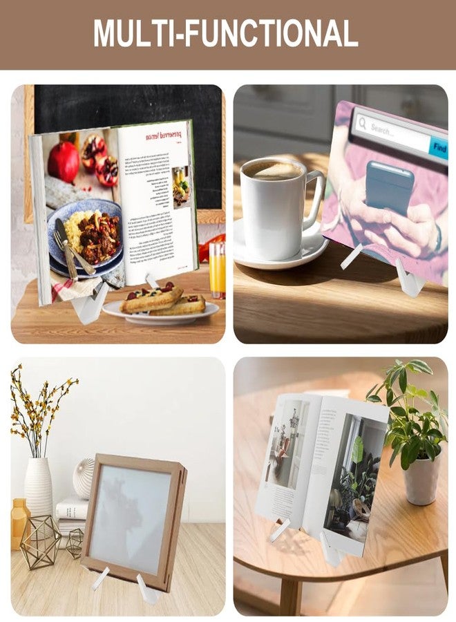 Saycker Cookbook Stand, Wooden Recipe Book Holder for Kitchen Counter, Detachable Cookbook Holder Stand, Multifunctional Cook Book Stands for Display of Recipes & Tablets - Image 5