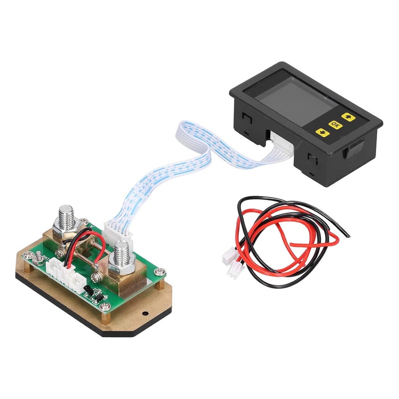 VA7510S Combination Digital Meter - 100A Voltmeter Ammeter Power Energy Monitor with 1.8 Inch LCD Display - Measures Voltage Current AH WH Time and Power - Bi Directional Current - Image 3