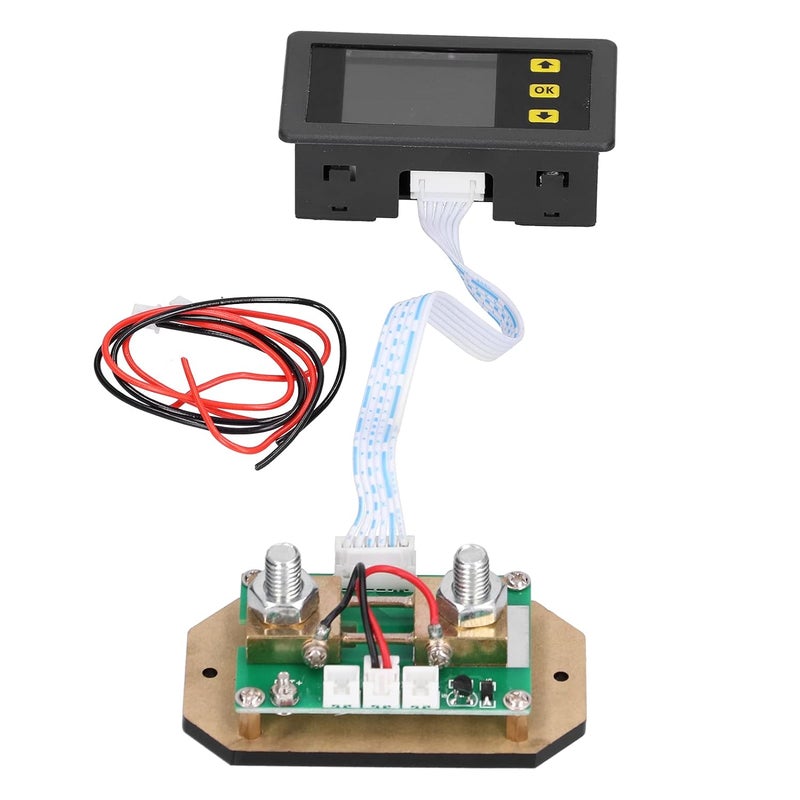 VA7510S Combination Digital Meter - 100A Voltmeter Ammeter Power Energy Monitor with 1.8 Inch LCD Display - Measures Voltage Current AH WH Time and Power - Bi Directional Current - Image 2
